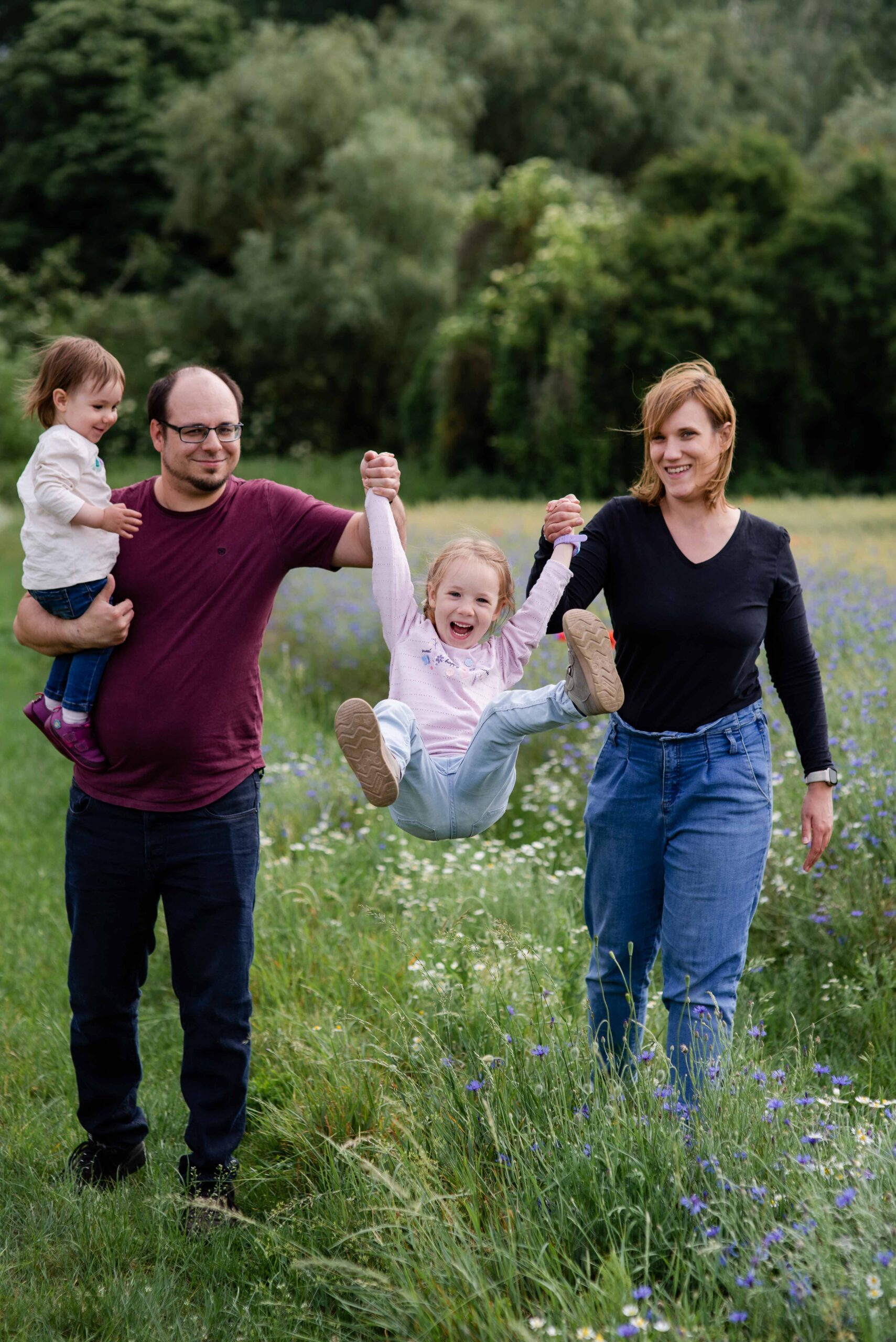 Familienportraits in der Natur